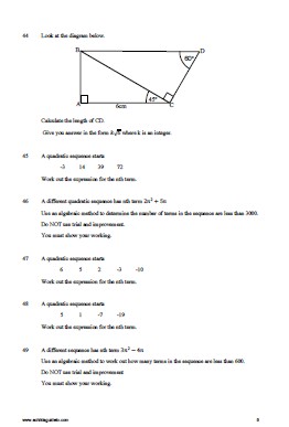 Practice Questions for Revision of Further Maths